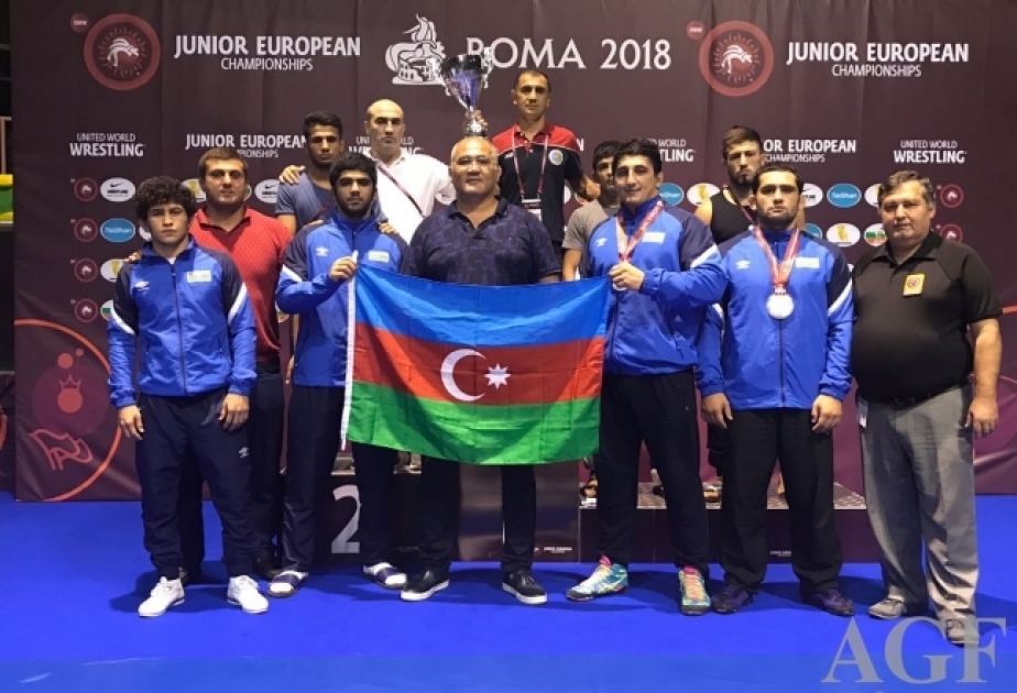 Gənc sərbəst güləşçilərimiz komanda hesabında Avropa çempionatında ikinci olub