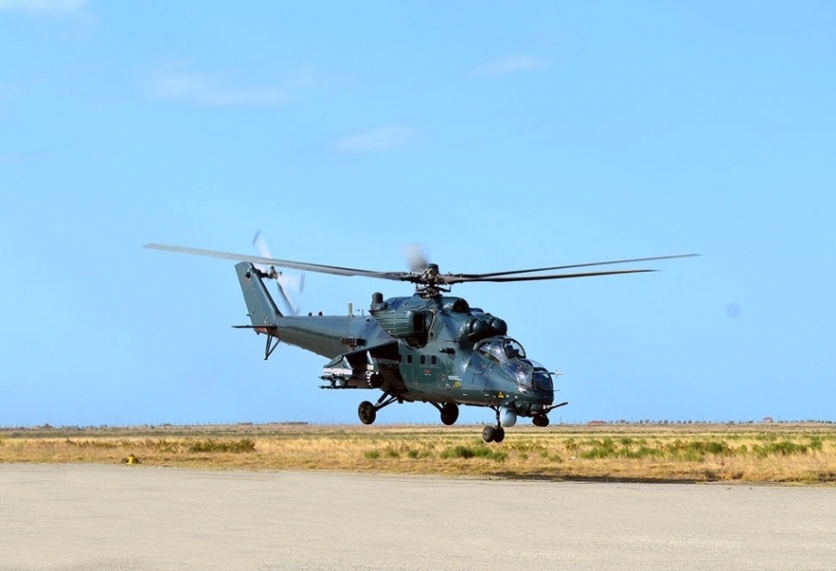 Les hélicoptères de l’Armée de l’air d’Azerbaïdjan ont effectué des exercices de tir VIDEO