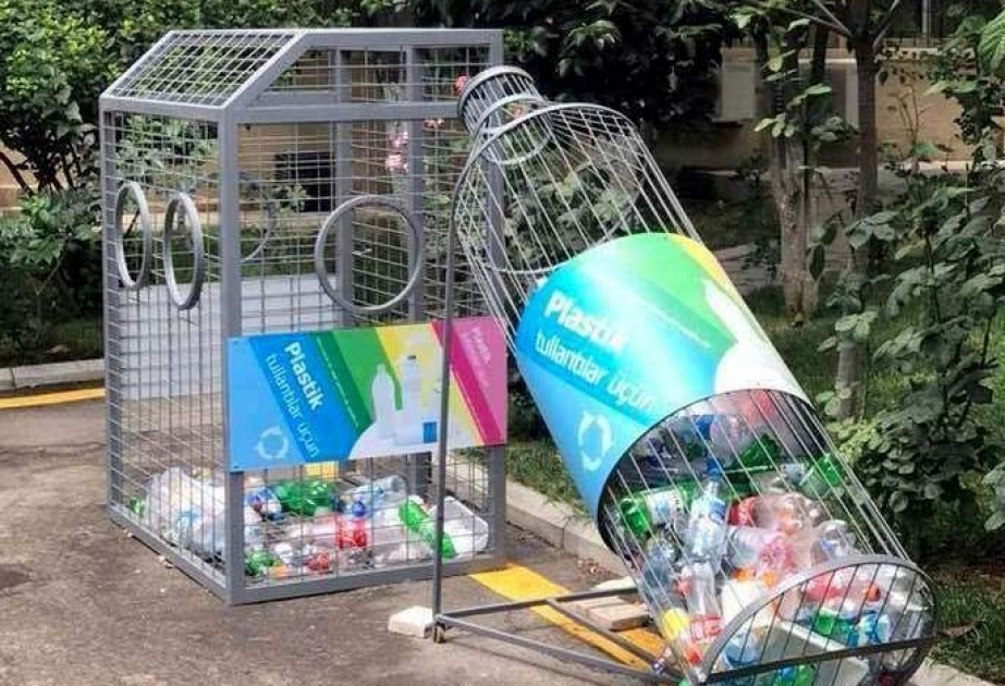 Plastik tullantıların çeşidlənməsi məqsədilə respublikanın yeddi şəhər və rayonunda konteynerlər yerləşdirilib
