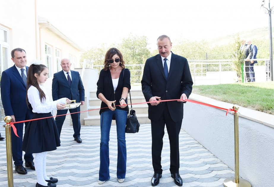 President Ilham Aliyev attended opening of Meysari village secondary school in Shamakhi district VIDEO