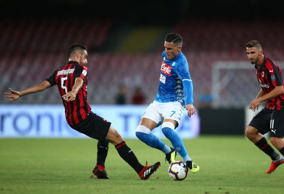 İtaliya A Seriyası: "Napoli" - "Milan" oyununda beş qol vuruldu