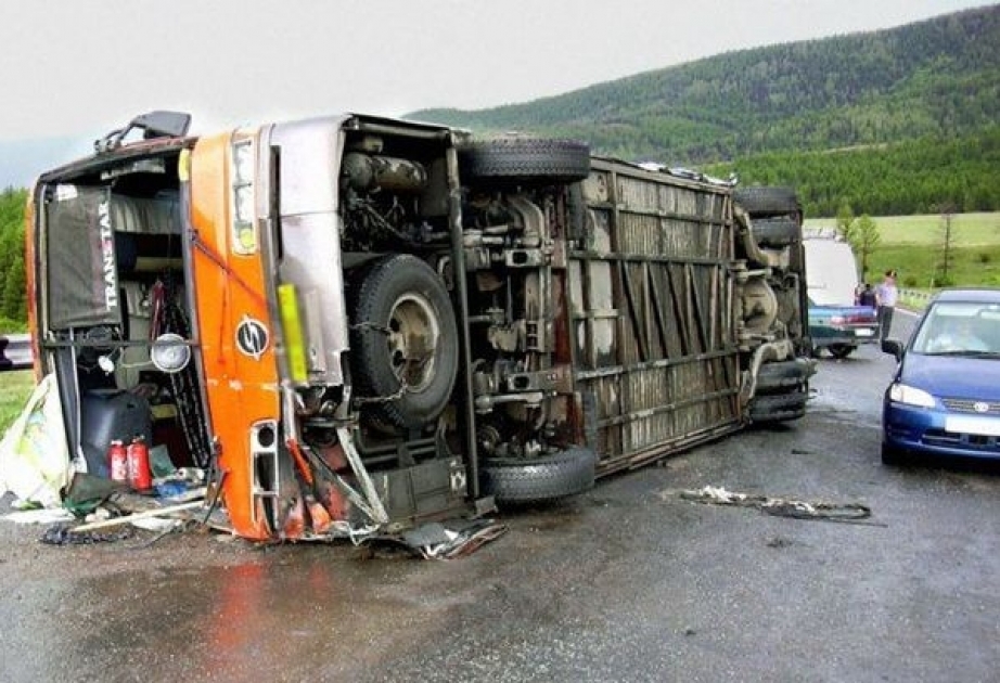 Bolqarıstanda sərnişin avtobusu qəzaya uğrayıb, 16 nəfər ölüb VİDEO