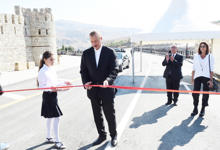 President Ilham Aliyev opened Damirchi-Lahij highway VIDEO
