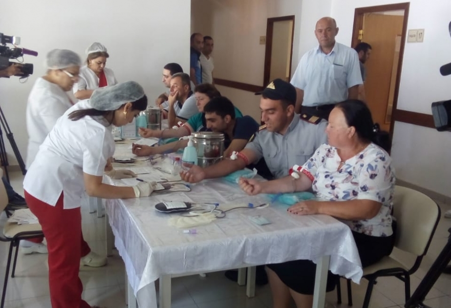 Şamaxıda 84 donor qan verib