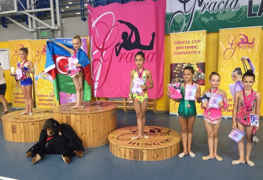 8 year-old Azerbaijani gymnast claims gold at Garcia Cup
