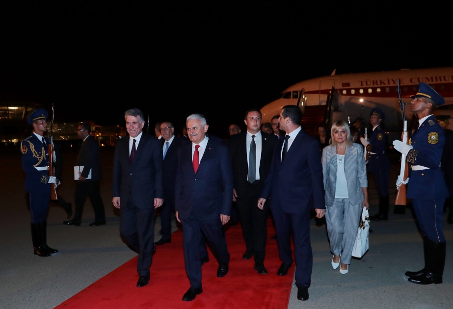 Turkish parliament speaker arrives in Azerbaijan