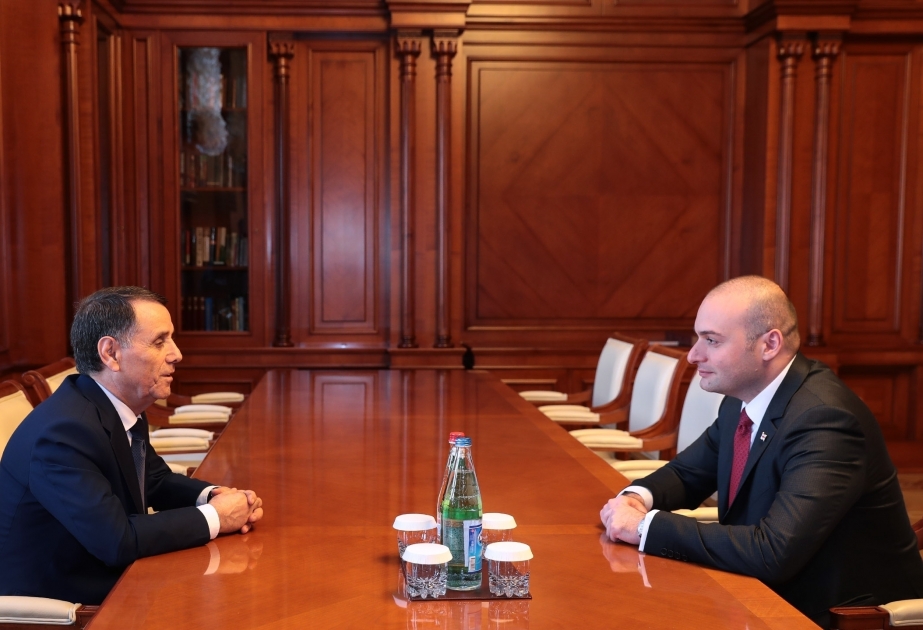 Aserbaidschans Premierminister trifft sich mit seinem georgischen Amtskollegen