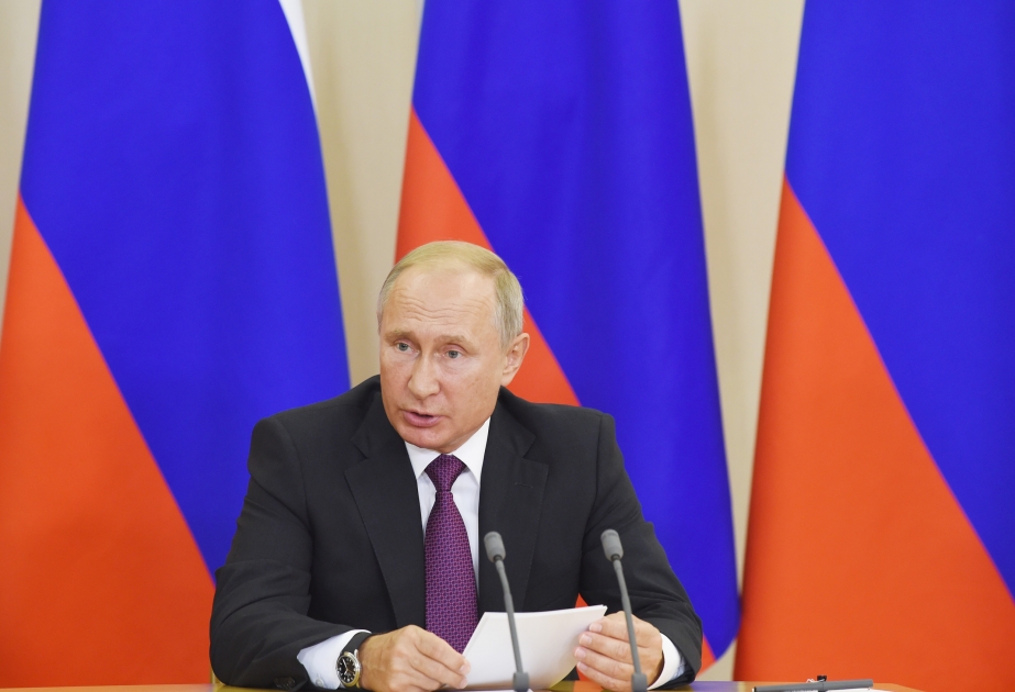 Vladimir Putin: Rusiya ilə Azərbaycanı möhkəm dostluq və əməkdaşlıq ənənələri bağlayır