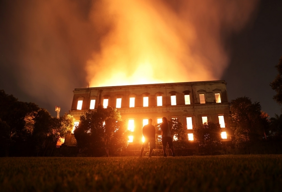 Brasiliens Nationalmuseum ausgebrannt