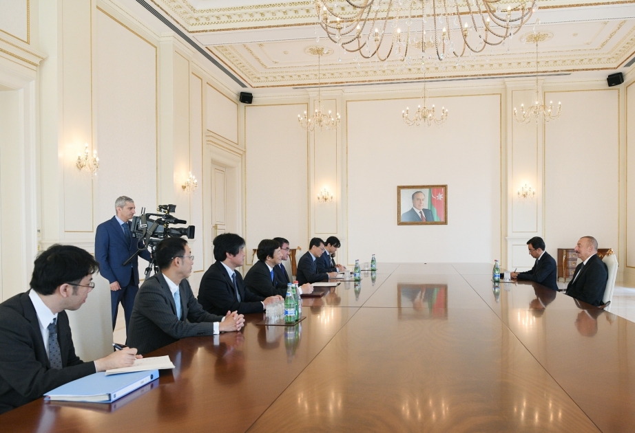 Le président Ilham Aliyev reçoit une délégation menée par le chef de la diplomatie japonaise VIDEO
