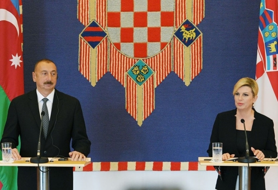 Kolinda Grabar-Kitarovic : La Croatie a l’intention de participer dans un projet de gazoduc réalisé par l’Azerbaïdjan