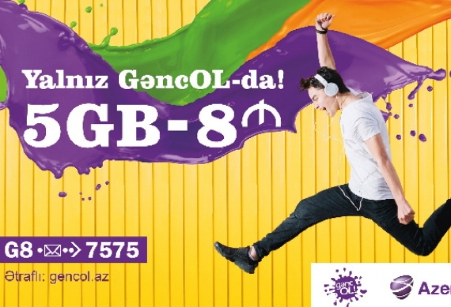 ®  “Azercell”dən “GəncOL8” tarif paketinə qoşulan abunəçilərinə hədiyyəli internet