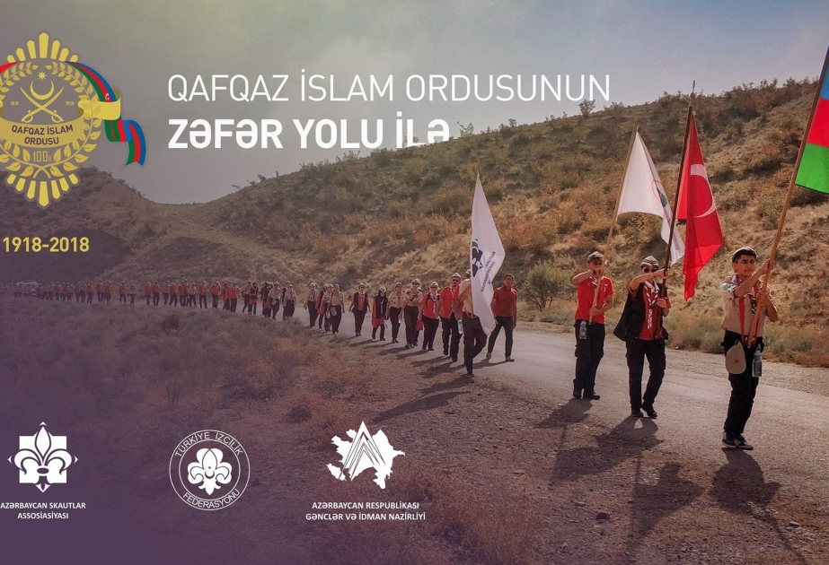 Azərbaycanda “Qafqaz İslam Ordusunun zəfər yolu ilə” adlı anım yürüşü keçirilir