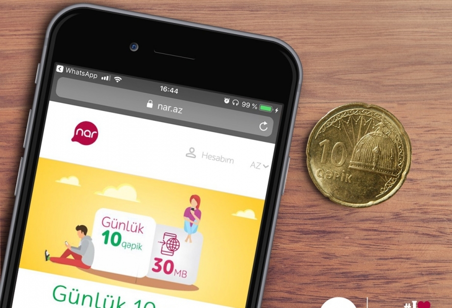 ®  Nar предлагает ежедневный интернет-пакет за 10 гяпик