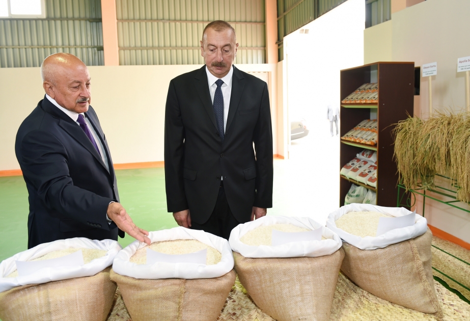 “Masallı - Nemətləri” Məhdud Məsuliyyətli Cəmiyyətinin çəltik emalı müəssisəsi istifadəyə verilib VİDEO