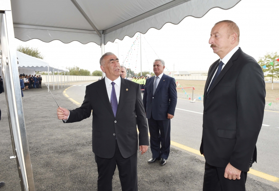 President Ilham Aliyev inaugurated Zahmatabad-Baydili-Khirmandali-Aliabad highway in Bilasuvar VIDEO