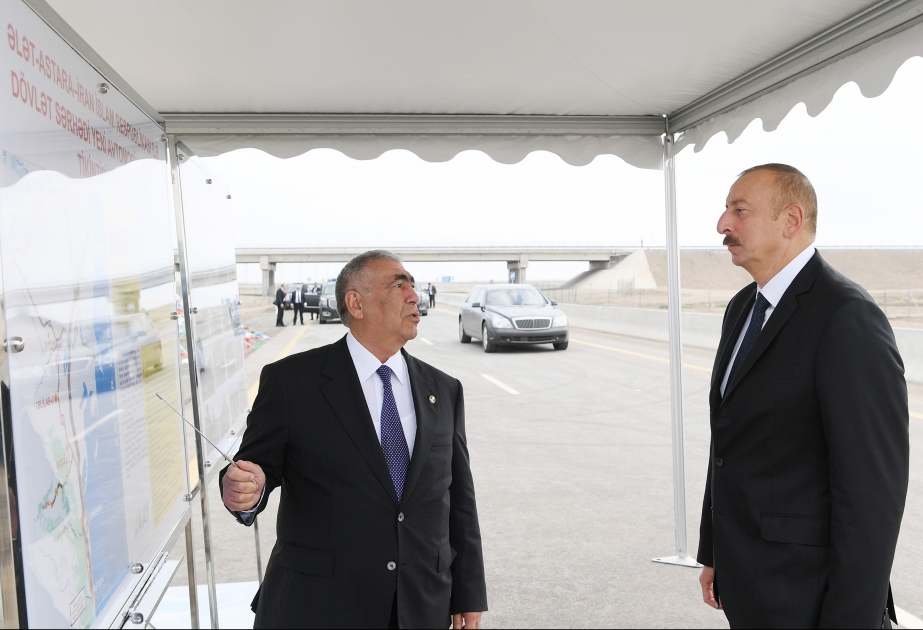 Le président Ilham Aliyev inaugure la route Alat-Astara-frontière d’Etat avec l’Iran VIDEO
