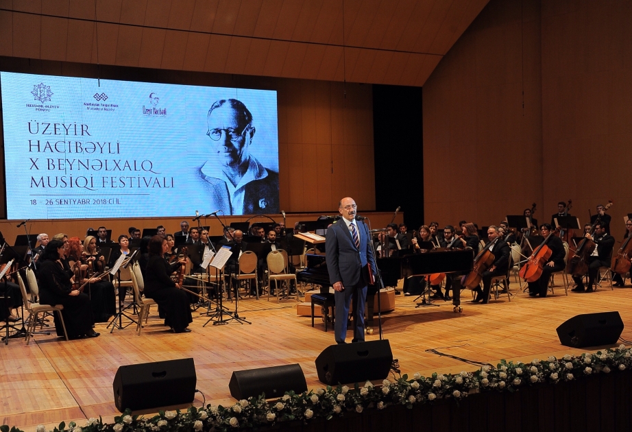Üzeyir Hacıbəyli X Beynəlxalq Musiqi Festivalının təntənəli açılış mərasimi olub