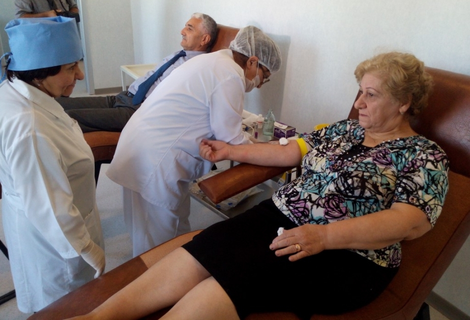 Aşura günü Qubada keçirilən humanitar aksiyada 100-dən çox könüllü qan verib