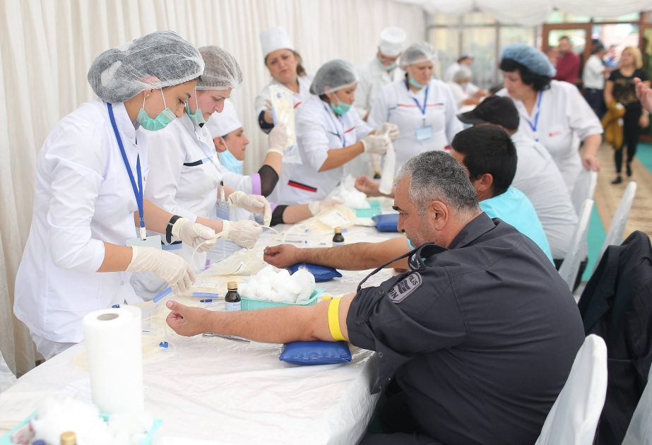 Gəncədə qanvermə aksiyasında 540 nəfər könüllü qan verib