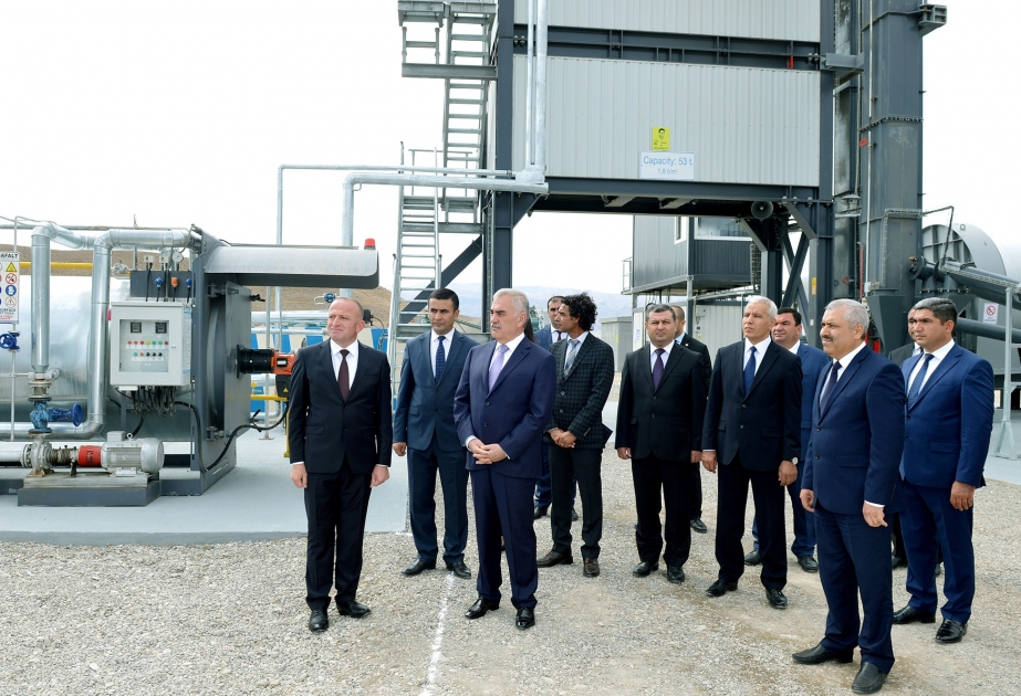 Naxçıvanda yeni Asfalt-Beton Zavod Kompleksi istifadəyə verilib