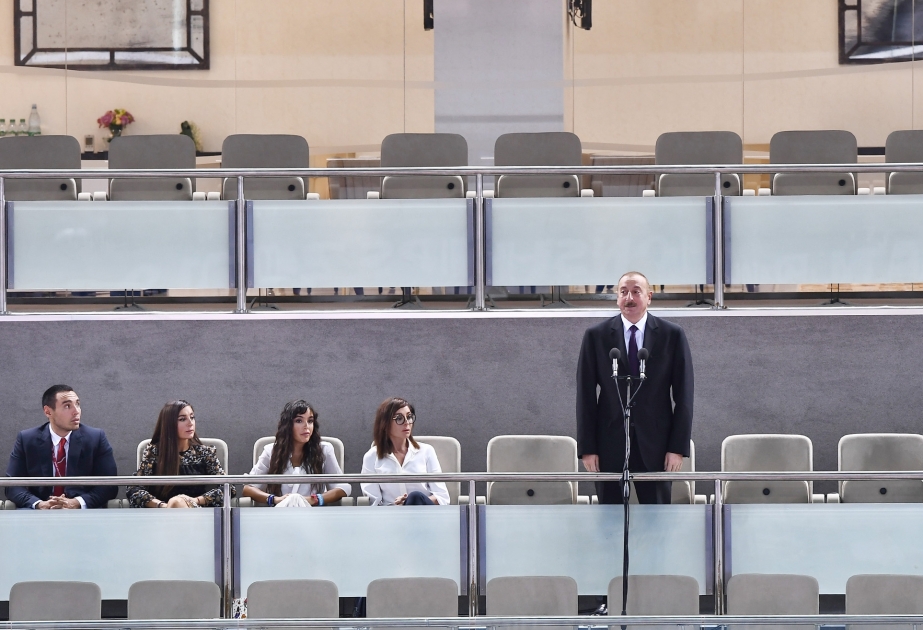 Baku hosted solemn opening ceremony of 2018 World Judo Championships  President Ilham Aliyev attended the ceremony VIDEO