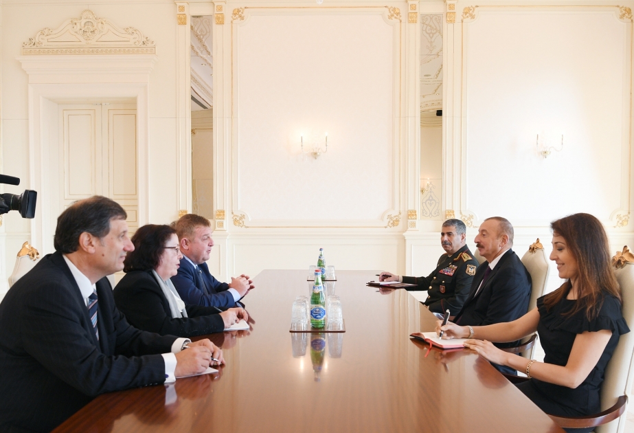 Президент Ильхам Алиев принял делегацию, возглавляемую заместителем премьер-министра Болгарии ВИДЕО