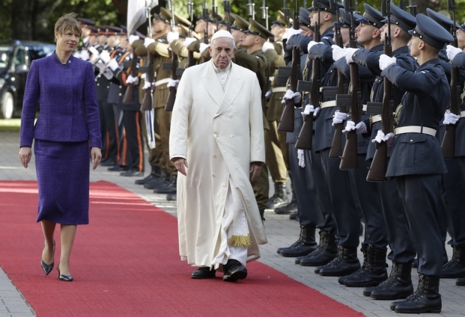Le pape François est en visite en Estonie
