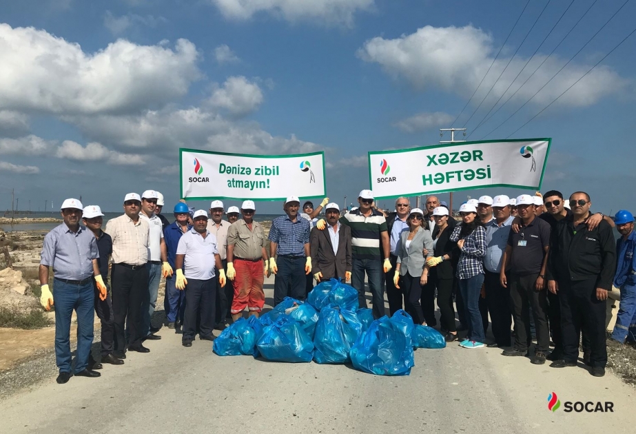 SOCAR “Ümumdünya Dəniz Günü” ilə bağlı aksiya keçirib