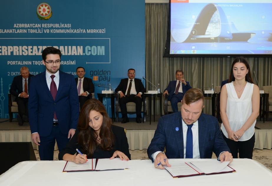 EnterpriseAzərbaycan portalı ilə "Enterprise Estoniya" yardım fondu arasında əməkdaşlıq memorandumu imzalanıb
