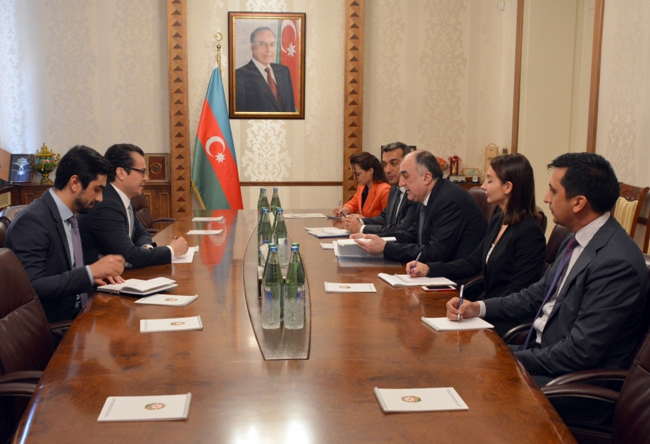 Azerbaijani FM meets outgoing Afghan ambassador