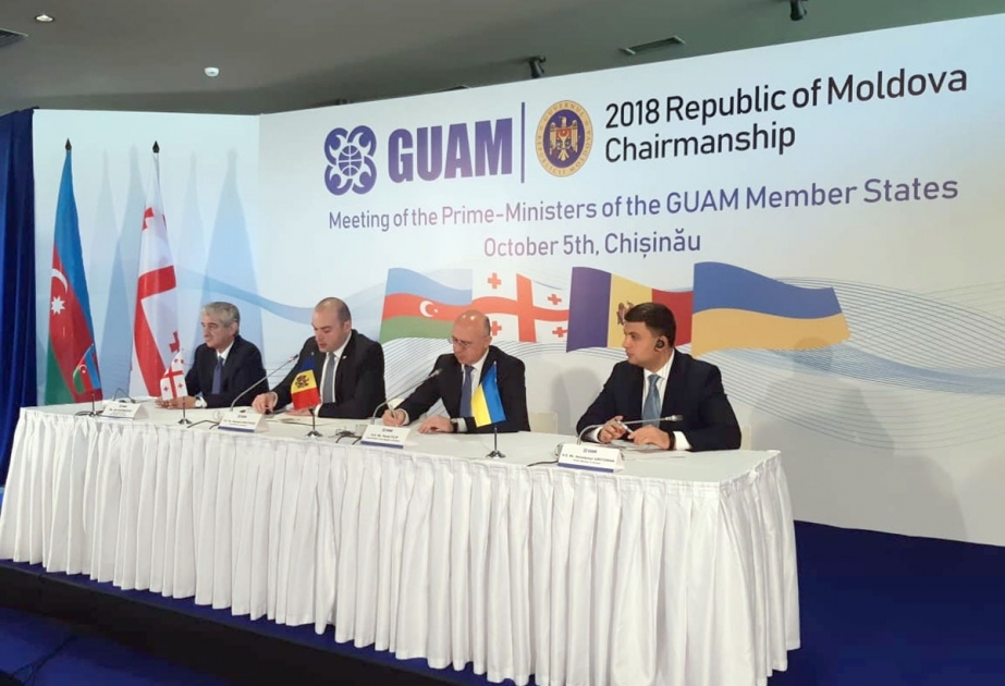 Moldovada GUAM-a üzv ölkələrin hökumət başçılarının toplantısı keçirilib