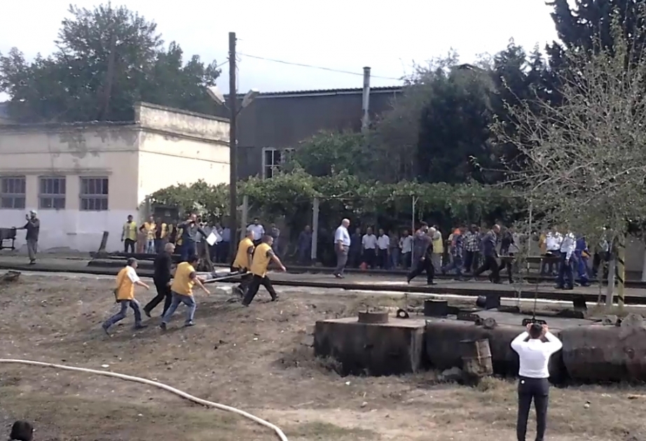 На Сальянском железнодорожном узле проведены комплексные учения по гражданской обороне