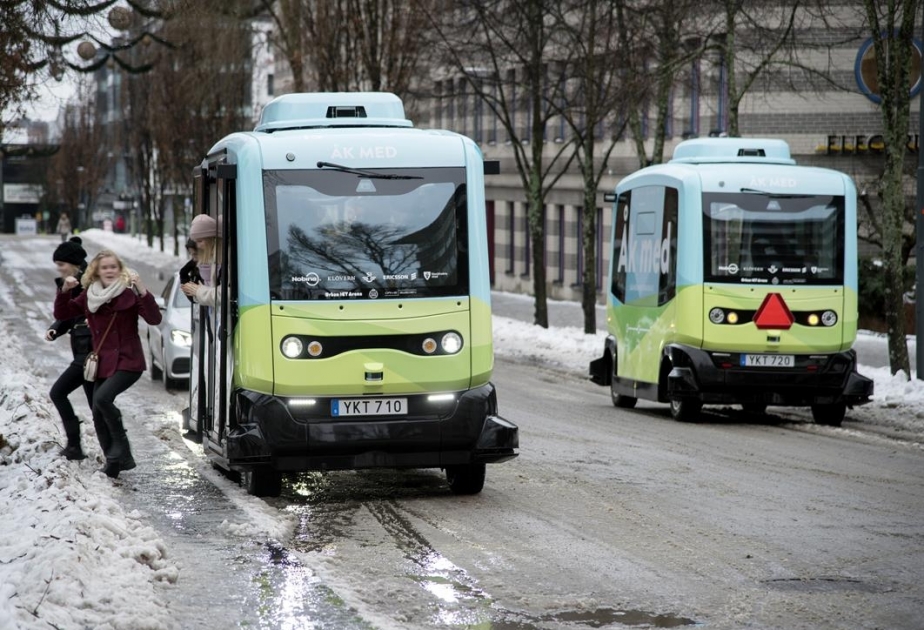 В Стокгольме удачно испытали самоуправляемые электрические автобусы