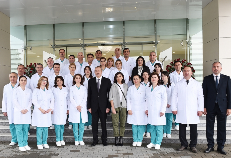 Le président Ilham Aliyev inaugure l’Hôpital central de la région de Gouba VIDEO
