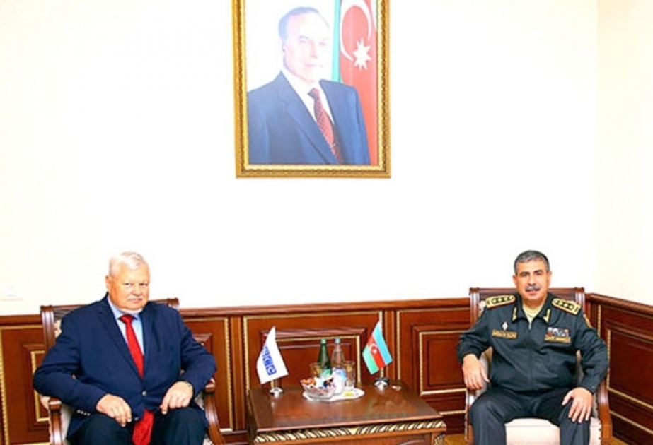Azerbaijani defense minister meets with Personal Representative of OSCE Chairperson-in-Office