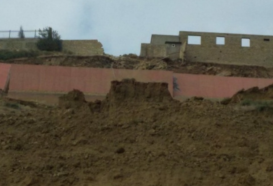 Badamdarda tədqiqat aparılan ərazidə uçqun baş verib