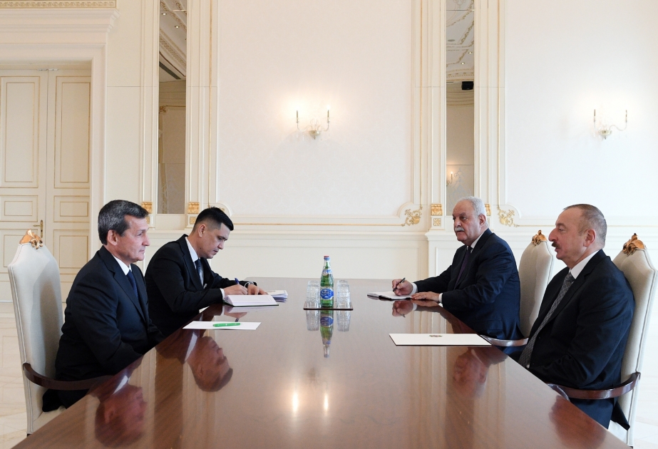 President Ilham Aliyev received deputy chairman of Cabinet of Ministers of Turkmenistan VIDEO