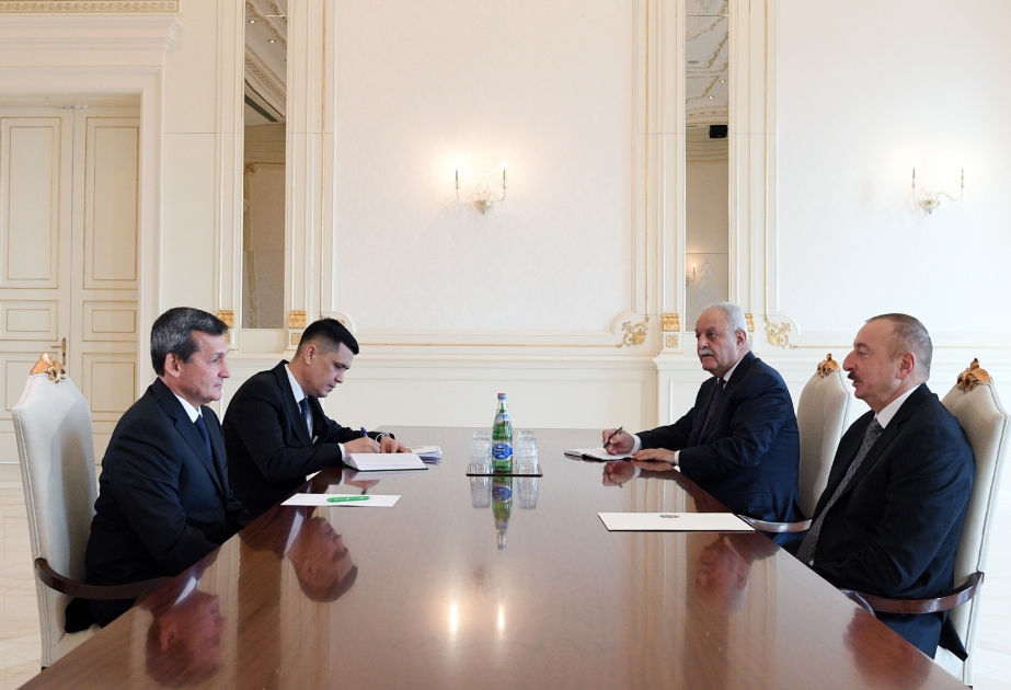 阿塞拜疆总统接见土库曼斯坦内阁副主席