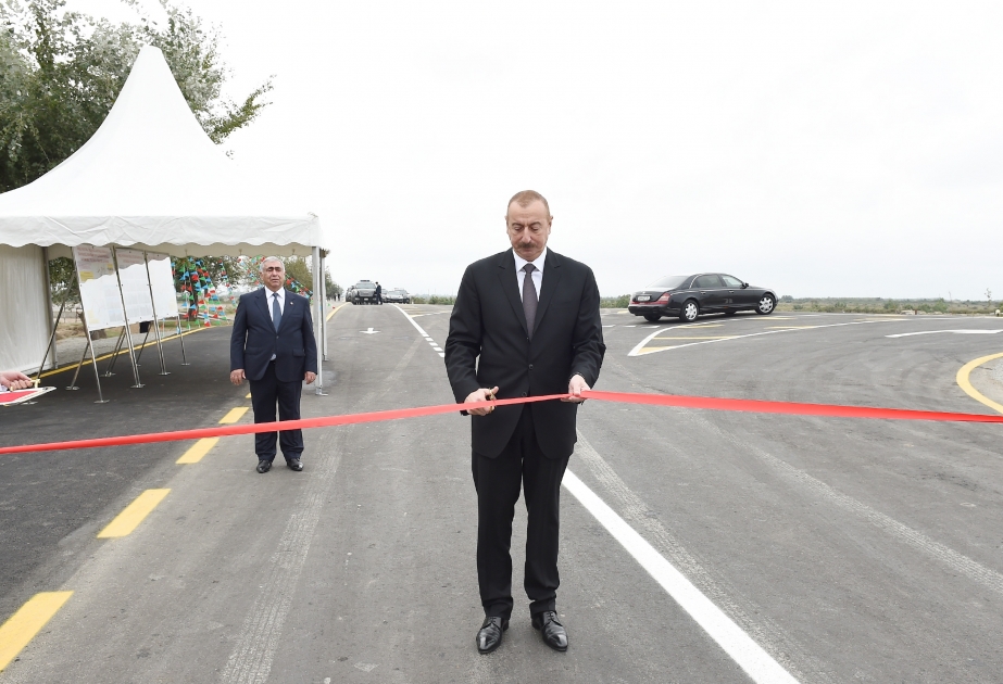 Automobilstraße Imischli-Otuziki-Garagaschli zur Nutzung übergeben VIDEO