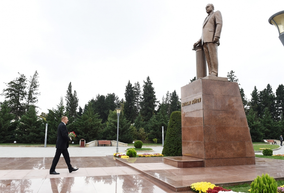 Präsident Ilham Aliyev zu Besuch in Imischli VIDEO