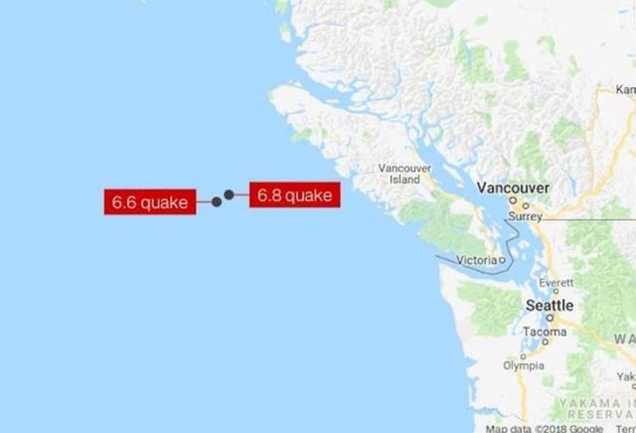 Землетрясение силой в 6.8 баллов произошло вблизи порта Харди в Канаде