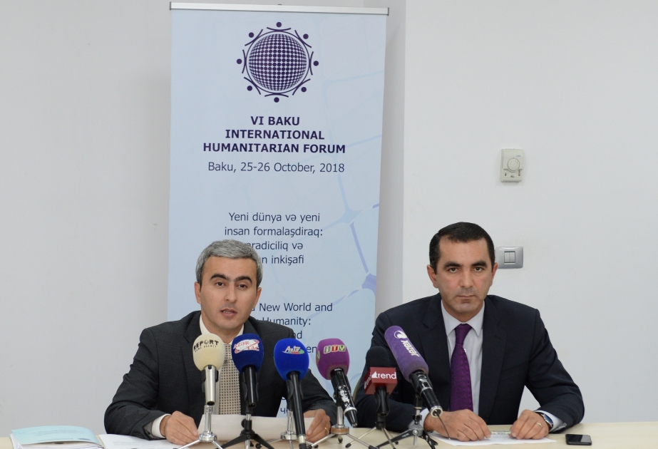 VI Bakı Beynəlxalq Humanitar Forumu ilə bağlı mətbuat konfransı keçirilib VİDEO
