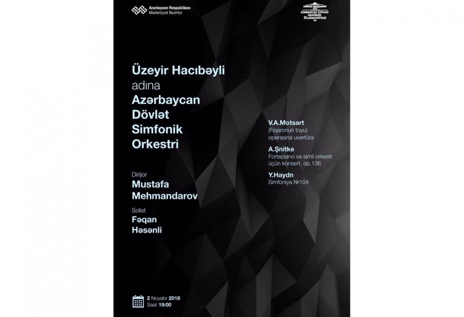 Azərbaycan Dövlət Simfonik Orkestri konsert proqramı ilə çıxış edəcək