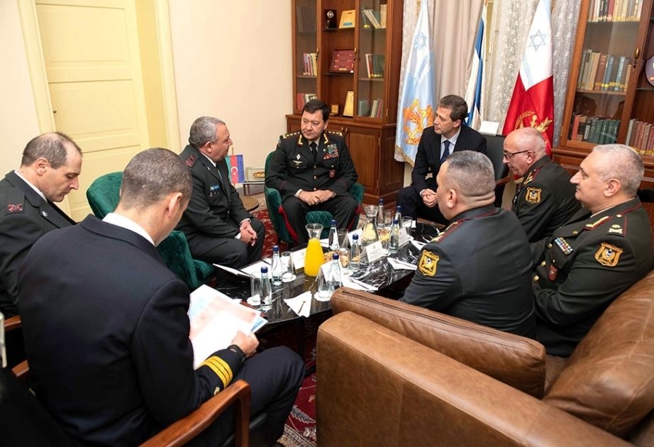 Chief of General Staff of Azerbaijani Armed Forces meets his Israeli counterpart