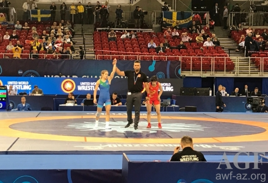 Azərbaycan güləşçisi Mariya Stadnik dünya çempionatında gümüş medal qazanıb