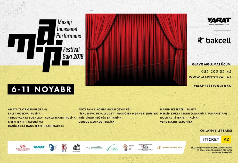 ®  “Bakcell” şirkətinin dəstəyilə Bakıda M.A.P. Beynəlxalq Teatr Festivalı keçiriləcək