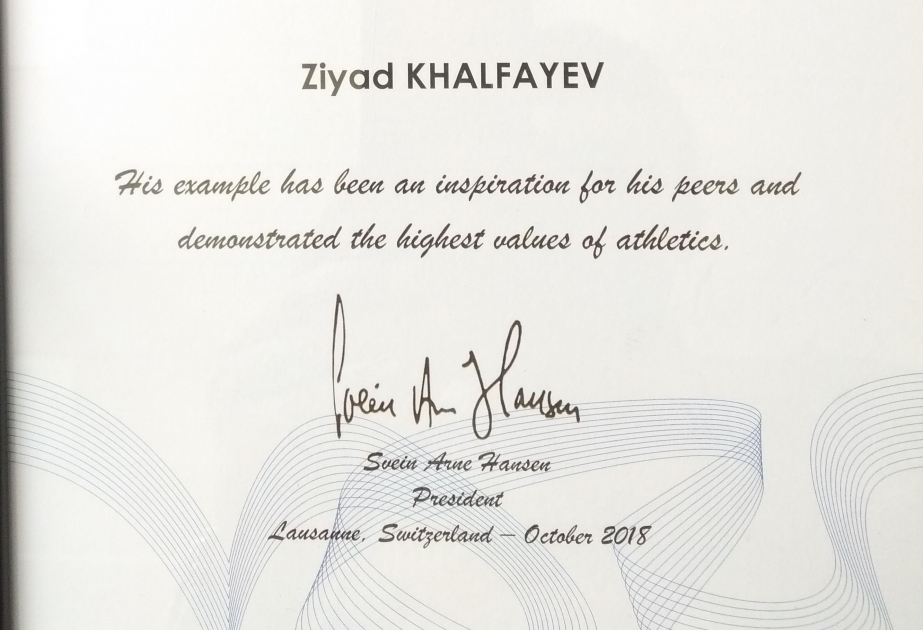 Azərbaycanlı məşqçi Avropa atletikasının məşqçilər üçün mükafatına layiq görülüb