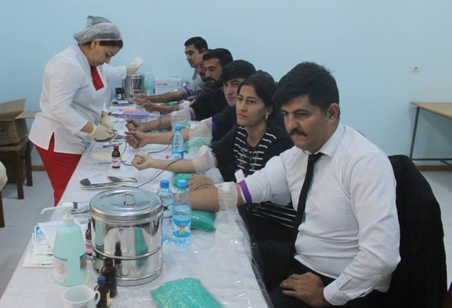 Qanvermə aksiyasında 100-dən çox xocavəndli məcburi köçkün iştirak edib