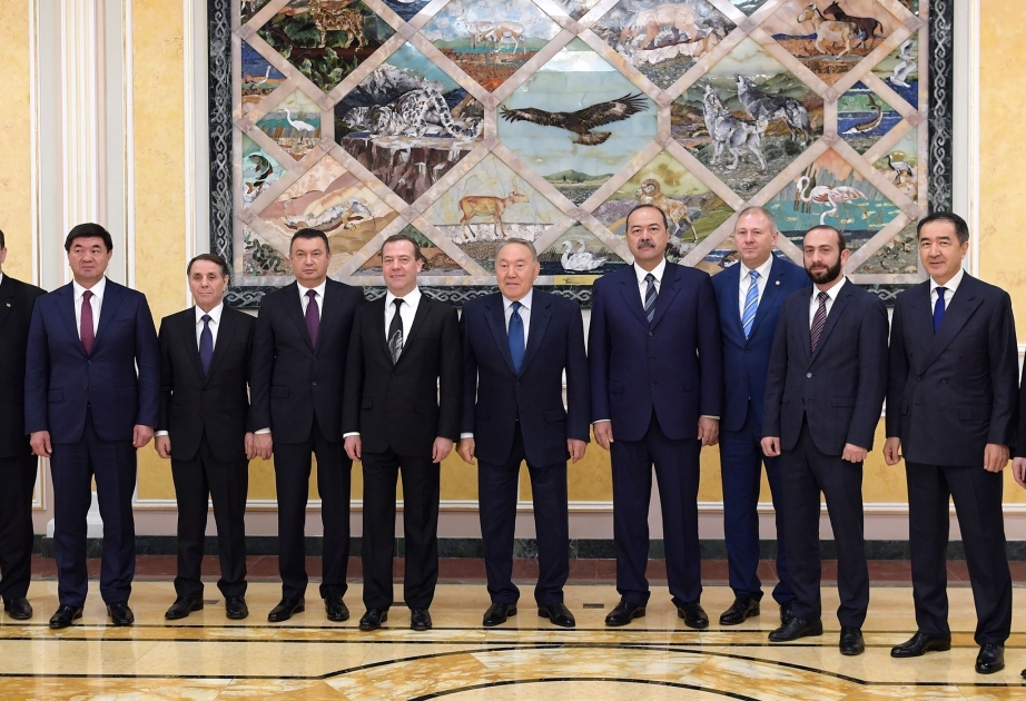 Heads of government of CIS countries meet with Kazakh President Nursultan Nazarbayev